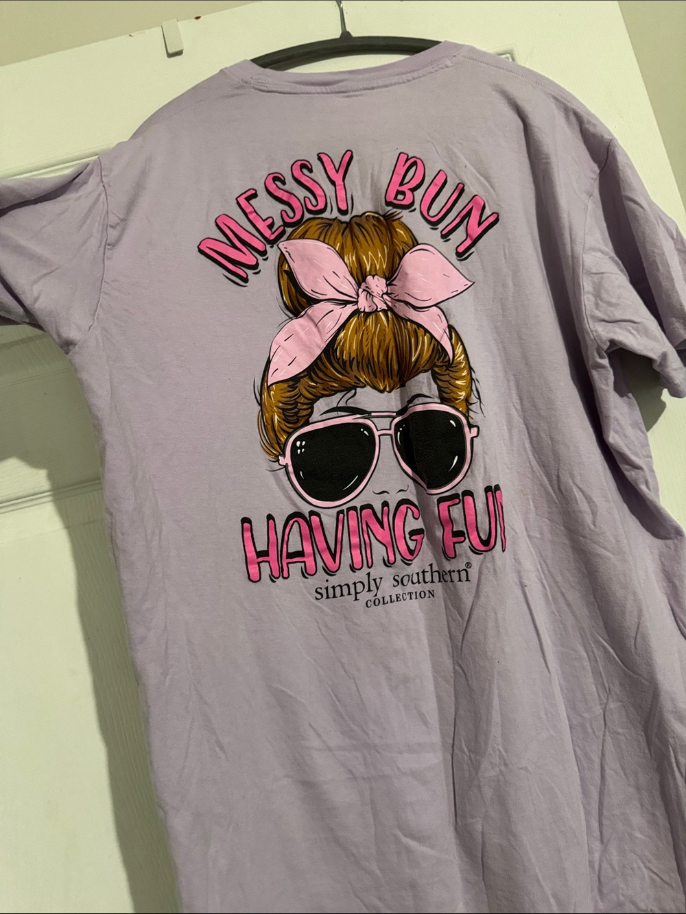 Simply Southern Lavender Short Sleeve Tee - Picture 2 of 2